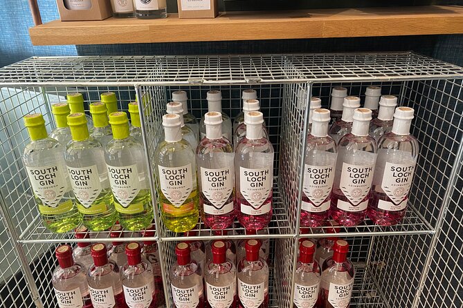 Visit a Working South Loch Gin Distillery - Tasting three South Loch gins with mixers